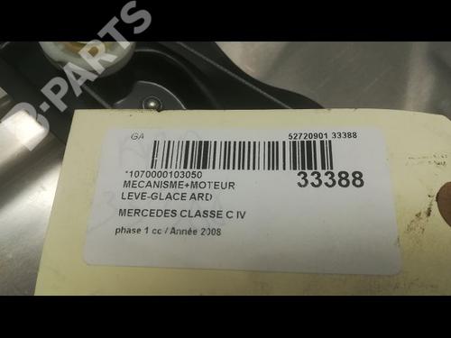Rear right window mechanism MERCEDES-BENZ C-CLASS (W204) C 220 CDI (204.008) | BP9605192C25 