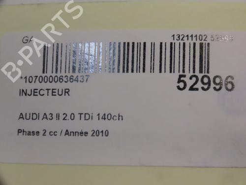 Used Injector AUDI A3 Sportback (8PA) 2.0 TDI 16V (140 hp) 28331561