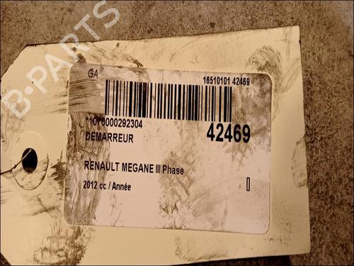 Starter RENAULT MEGANE III Hatchback (BZ0/1_, B3_) 1.2 TCe (BZ2B, BZ11) | BP9615692M8
