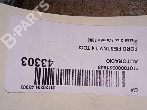 Radio FORD FIESTA V (JH_, JD_) 1.4 TDCi | BP9618561E6 