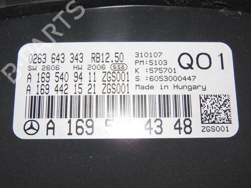 Instrument cluster MERCEDES-BENZ A-CLASS (W169) A 160 CDI (169.006, 169.306) | BP29415155C47 