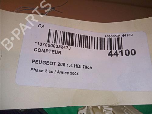 Used Instrument cluster PEUGEOT 206 Hatchback (2A/C) 1.4 HDi eco 70 (68 hp) 23174836