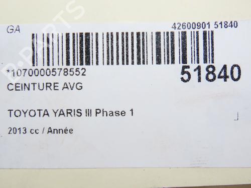 Front left belt tensioner TOYOTA YARIS (_P13_) 1.5 Hybrid (NHP130_, NHP130) | BP28968193C87 