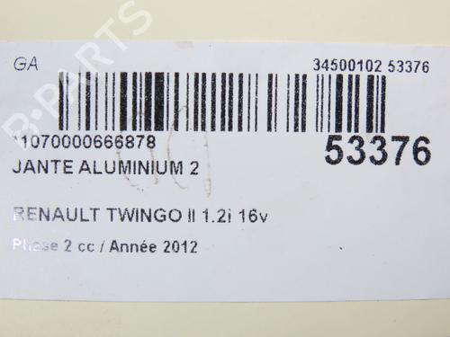 Fælk Fælk RENAULT TWINGO II (CN0_) 1.2 16V (CN04, CN0B) (75 hp) 33998772 33998772