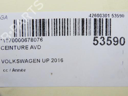 Pretensor delantero derecho VW UP! (121, 122, BL1, BL2, BL3, 123) 1.0 (60 hp) 31692748