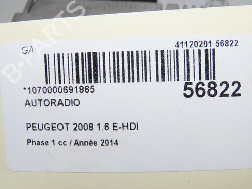 Radio PEUGEOT 2008 I (CU_) 1.6 HDi | BP32432950E6 