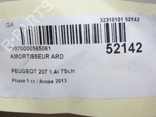 Højre bagtil støddæmper PEUGEOT 207 (WA_, WC_) 1.4 (73 hp) 24361039
