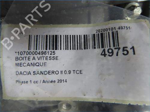 Gearbox DACIA SANDERO II TCe 90 (B8M1, B8MA, B8AC) | BP22920081M3 