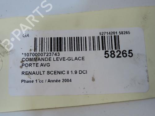 Left front window switch RENAULT SCÉNIC II (JM0/1_) 1.9 dCi (JM0G, JM12, JM1G, JM2C) | BP36310580I27 - Image 5