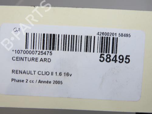 Pretensor trasero derecho Pretensor trasero derecho RENAULT CLIO II (BB_, CB_) 1.6 16V (BB01, BB0H, BB0T, BB14, BB1D, BB1R, BB2KL, BB3G... (107 hp) 36395959 36395959