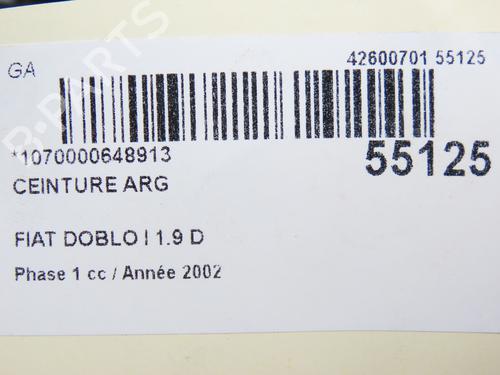 Pre-tensor trás esquerdo Pre-tensor trás esquerdo FIAT DOBLO MPV (119_, 223_) 1.9 D (223AXB1A) (63 hp) 28830775 28830775