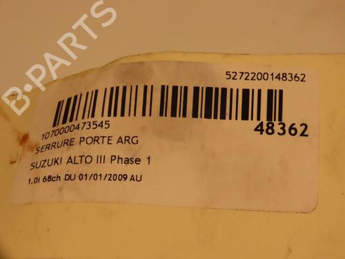 Rear left lock SUZUKI ALTO VII (GF, HA25_, HA35_) 1.0 (AMF310, GFC31S) | BP16667336C100 