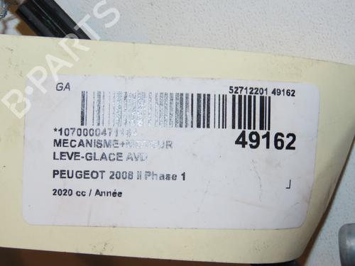 Used Front right window mechanism PEUGEOT 2008 II (UD_, US_, UY_, UJ_, UR_, UC_) 1.2 PureTech 130 (USHNS, URHNS) (130 hp) 16586469