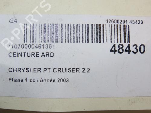 Used Rear right belt tensioner CHRYSLER PT CRUISER (PT_) 2.2 CRD (121 hp) 22593079