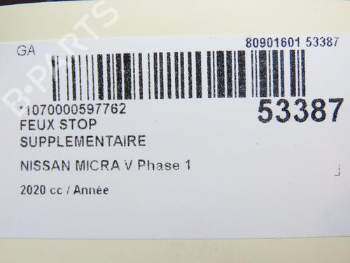 Used Third brake light NISSAN MICRA V (K14) 1.0 IG-T 100 (101 hp) 28832893
