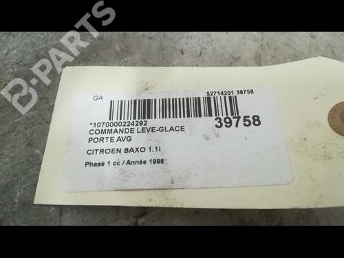 Left front window switch CITROËN SAXO (S0, S1) 1.1 X, SX | BP9606824I27 
