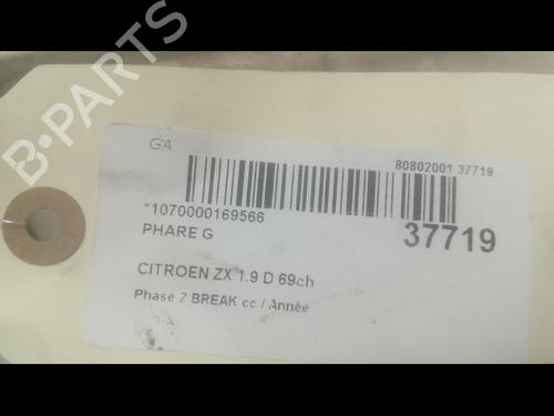 Used Left headlight CITROËN ZX Break (N2) 1.9 D (68 hp) 23177755