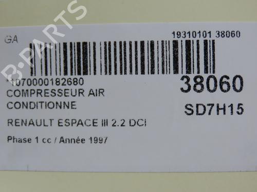AC Kompressor RENAULT ESPACE III (JE0_) 2.2 12V TD (JE0E, JE0H, JE0P) (113 hp) 9609249