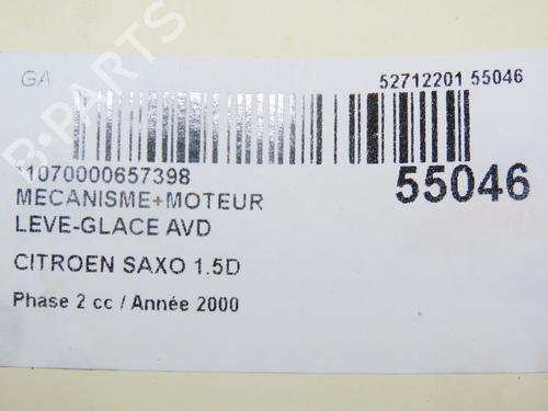 Front right window mechanism CITROËN SAXO (S0, S1) 1.5 D | BP31120718C23 