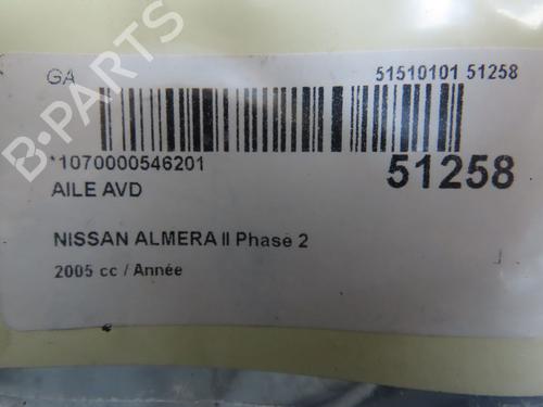 Right front fenders NISSAN ALMERA II Hatchback (N16) 1.8 | BP23098713C42