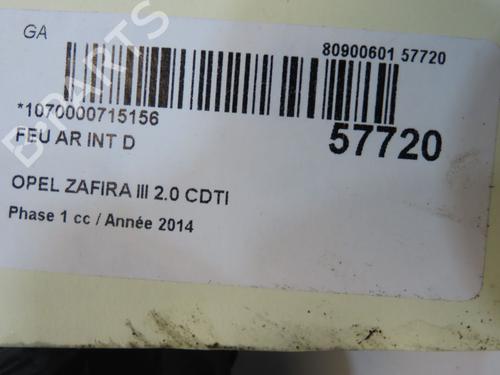 Right tailgate light OPEL ZAFIRA TOURER C (P12) 2.0 CDTi (75) | BP38297845C80 - Image 5