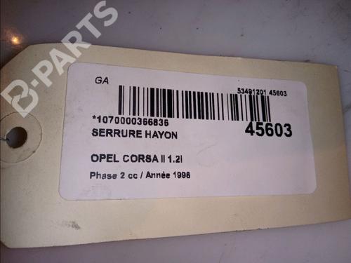 Tailgate lock OPEL CORSA B (S93) 1.2 i 16V (F08, F68, M68) | BP11103768C101 