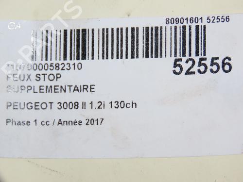 Used Third brake light PEUGEOT 3008 II SUV (MC_, MR_, MJ_, M4_) 1.2 THP/ PureTech 130 (MRHNSM, MRHNSU, MRHNSJ, MRHNYW,... (131 hp) 24361112