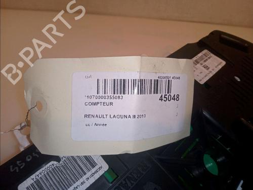 Instrument cluster RENAULT LAGUNA III (BT0/1) 2.0 dCi (BT07, BT0J, BT14, BT1A, BT1S) | BP13357018C47 