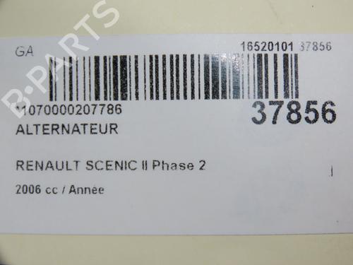 Alternator RENAULT SCÉNIC II (JM0/1_) 2.0 (JM05, JM0U, JM1N, JM1U, JM2V) | BP9604444M7 