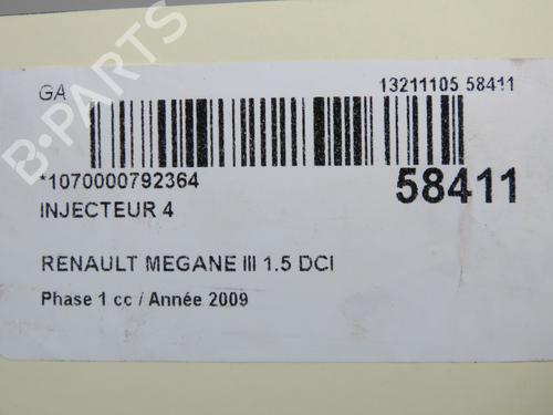 Injector RENAULT MEGANE III Hatchback (BZ0/1_, B3_) 1.5 dCi | BP37650714M100  - Image 5