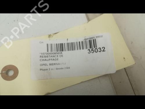 Used Heater resistor OPEL MERIVA A MPV (X03) 1.4 16V Twinport (E75) (90 hp) 11677099