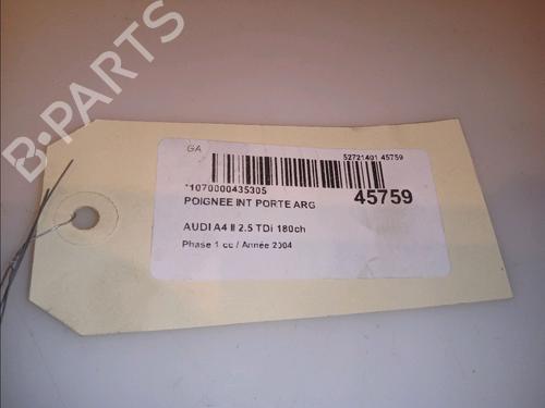 Venstre bak invendig håndtak AUDI A4 B6 (8E2) 2.5 TDI quattro | BP23176864I15 