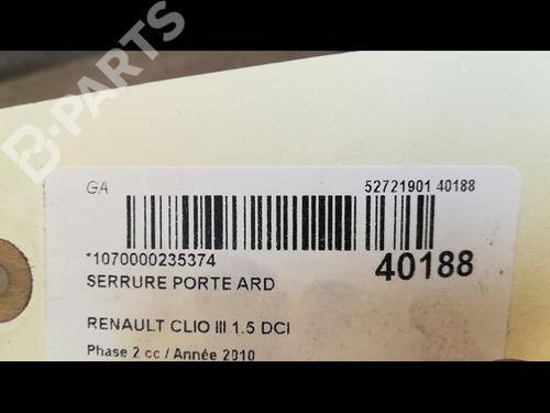 Rear right lock RENAULT CLIO III (BR0/1, CR0/1) 1.5 dCi (BR17, CR17) | BP9608156C99 