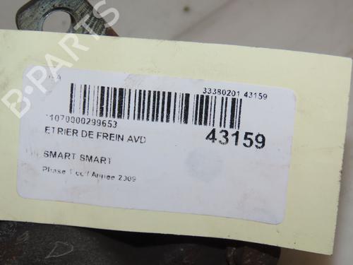 Right front brake caliper SMART FORTWO Coupe (451) 0.8 CDi (451.300) | BP16707383M104 