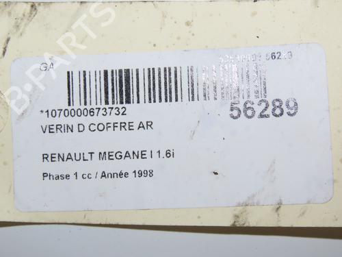 Used Tailgate lift support RENAULT MEGANE I Coach (DA0/1_) 1.6 e (DA0F) (90 hp) 31155153