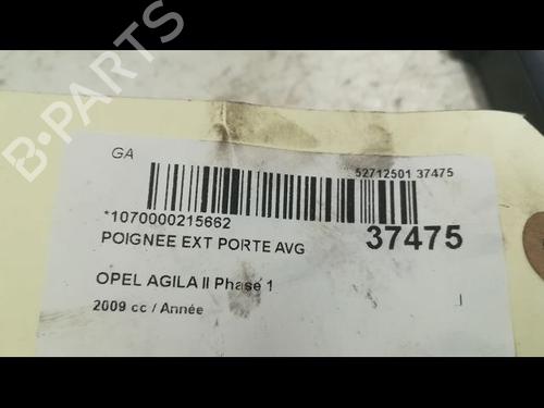 front-left-exterior-door-handle-opel-agila-b-h08-2008-2009-2010-2011-2012-2013-2014-23175873 main image
