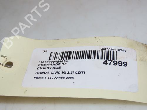 Climate control HONDA CIVIC VIII Hatchback (FN, FK) 2.2 CTDi (FK3) | BP16040015I5 