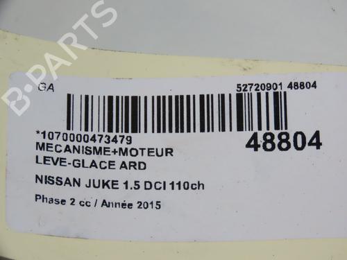 Rear right window mechanism NISSAN JUKE (F15) 1.5 dCi | BP17488330C25 