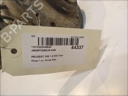 Used Right front shock absorber PEUGEOT 206 Hatchback (2A/C) 1.4 HDi eco 70 (68 hp) 11100137