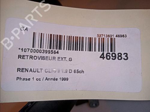 Used Left mirror RENAULT CLIO II (BB_, CB_) 1.9 D (B/CB0E, BB0J) (64 hp) 11241442