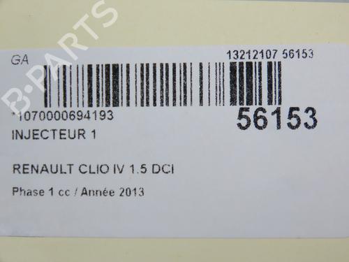 Used Injector RENAULT CLIO IV (BH_) 1.5 dCi 90 (90 hp) 31077274
