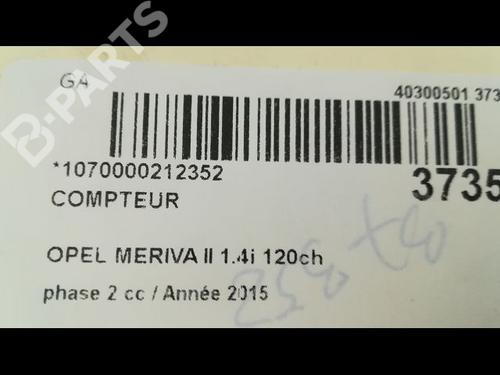 Instrument cluster OPEL MERIVA B MPV (S10) 1.4 (75) | BP9604980C47 