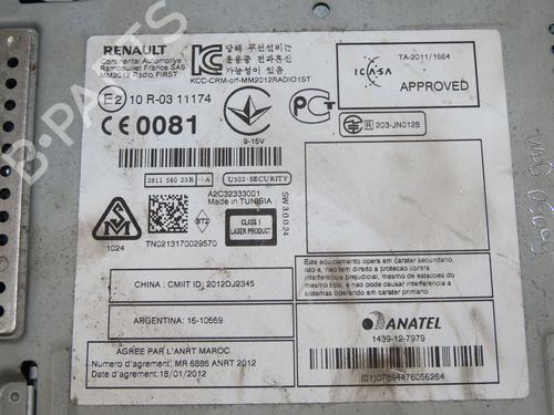 Radio RENAULT MEGANE III Hatchback (BZ0/1_, B3_) 1.5 dCi (BZ0C) | BP32377359E6