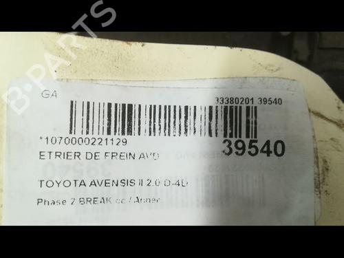 Right front brake caliper TOYOTA AVENSIS Estate (_T25_) 2.0 D-4D (ADT250_, ADT250R) | BP14877434M104 