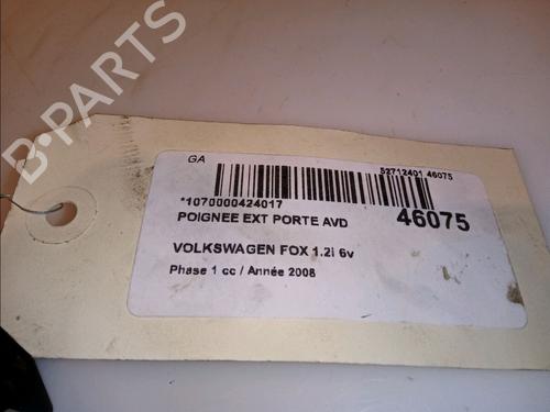 front-right-exterior-door-handle-vw-fox-hatchback-5z1-5z3-5z4-12-3b0837207f3fz-2003-2004-2005-2006-2007-2008-2009-2010-2011-2012-2013-2014-2015-12116896 main image