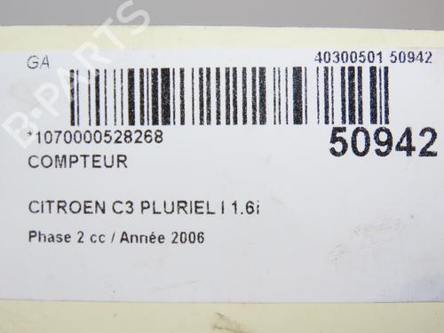 Used Instrument cluster CITROËN C3 Pluriel (HB_) 1.6 (109 hp) 28830449