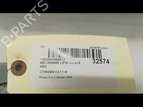 Used Rear right window mechanism CITROËN C3 I (FC_, FN_) 1.6 16V (109 hp) 9593566
