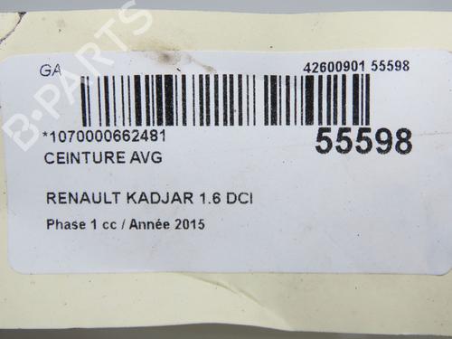 Front left seatbelt RENAULT KADJAR (HA_, HL_) 1.6 dCi 130 (HLA4) | BP33032165I26 - Image 4