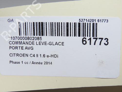 Left front window switch CITROËN C4 II (NC_) 1.6 HDi 115 | BP40241065I27 - Image 6