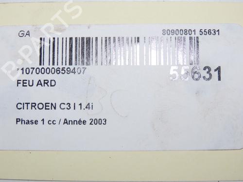 Right taillight CITROËN C3 I (FC_, FN_) 1.4 i | BP32076164C35 